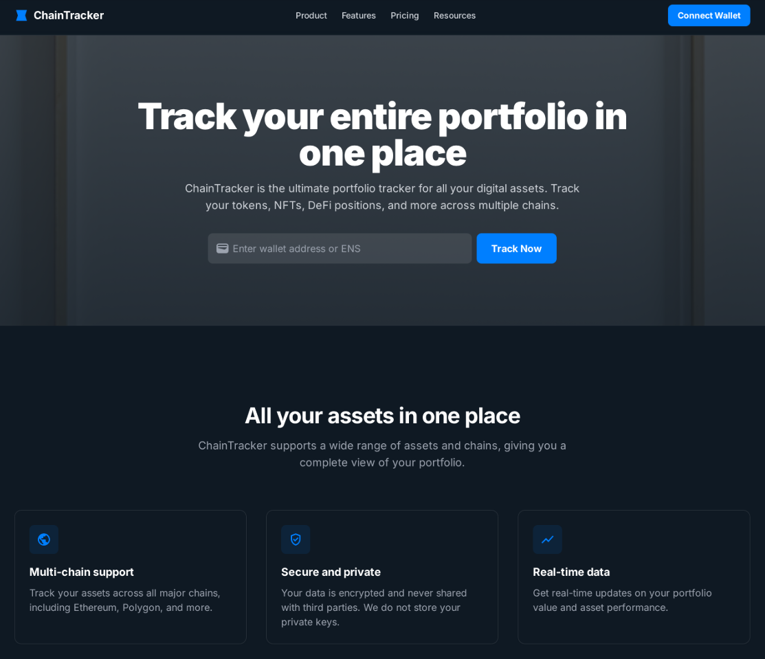 ChainVault Tracker - Cryptocurrency Portfolio Tracker