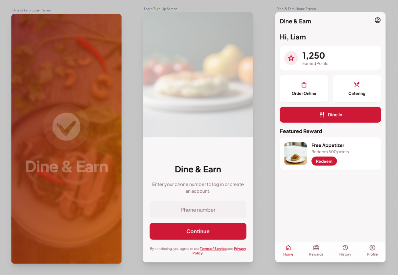 Dine n Earn - Customer Loyalty Application